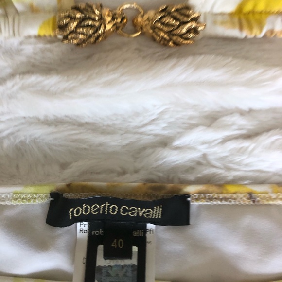 Roberto Cavalli Yellow and White Bikini/Cover Set - Picture 6 of 7
